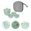 1 Set Porcelain Kung Fu Gaiwan Tea Cup With Lid 10