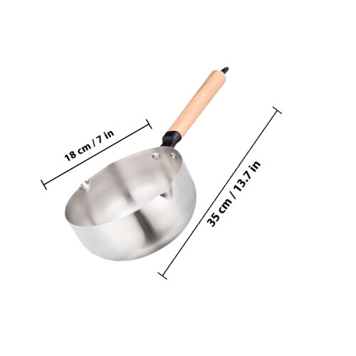 1Pc Practical Milk Pan Non-Stick Heating Pot Creative Sauce Pan 1