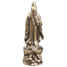 2Pcs Crafted Brass Statue and Office Table Decoration