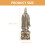2Pcs Crafted Brass Statue and Office Table Decoration 10
