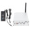 (Black US Plug) 2 Channel Wireless Stereo Amplifier Passive Speakers Silver EU Plug 1