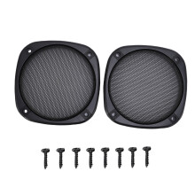 2Pcs Ceiling Speaker Grille Covers Metal Mesh 137mm with 8 Screws