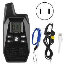 (US) V10 Portable Mini Radio USB Charging WalkieTalkie LED Display