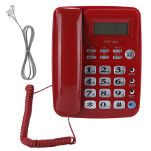 (Red) W520 Caller ID Hands Free Telephone Office Home Business Red