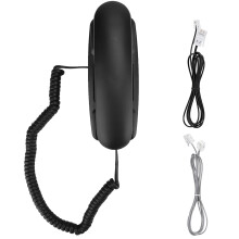 (Black) KX TS970 Wired English Hanging Telephone for UK