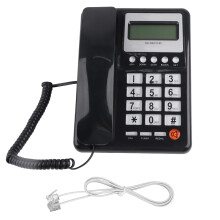 (Black) KXT8001CID Corded Phone with LCD Display for Home Office Hotel
