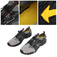 Herren Leichte, Atmungsaktive Wanderschuhe, Stoßdämpfung, Dicke Sohle 45