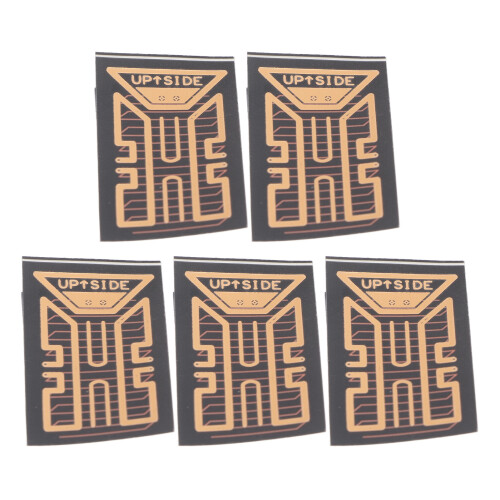 5PCS PCB Phone Signal Stickers Black Gold for Mountaineering 2