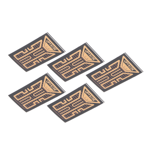 5PCS PCB Phone Signal Stickers Black Gold for Mountaineering 1