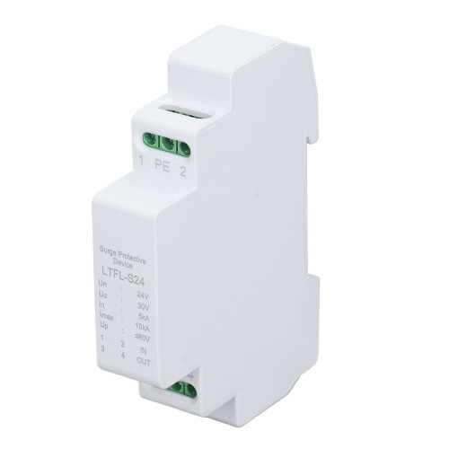 Compact 24V 5-10KA Surge Protector for RS232 RS485 and RS422 Devices