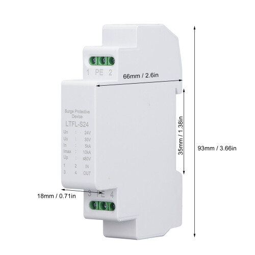 Compact 24V 5-10KA Surge Protector for RS232 RS485 and RS422 Devices 1