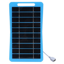 5W Solar Charger Monocrystalline Portable with Handle Travel Camping