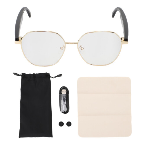 AI Translation Glasses 163 Languages Bluetooth Anti Blue Light
