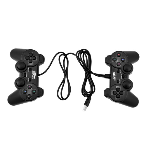 Dual Vibration 2 Stück USB Wired Gamecontroller mit Dual Joysticks für PC 1