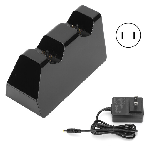 (US Plug) PS5 DualSense Controller Dual Charger Station 100-240V US Plug