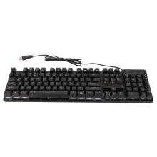Wired Mechanical Gaming Keyboard 104 Keys Colorful Light USB