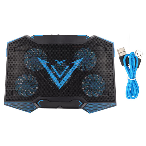 Laptop Cooling Pad 5 Fan Adjustable Angle Quiet 19in