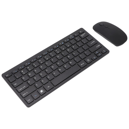 2.4G Wireless Keyboard Mouse Combo 78 Keys Ultra Thin Black 2