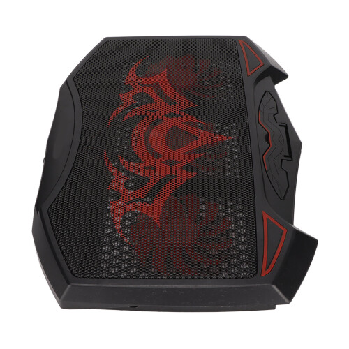 Gaming Laptop Cooling Pad Red LED 3 Fans 5 Angles Dual USB 1