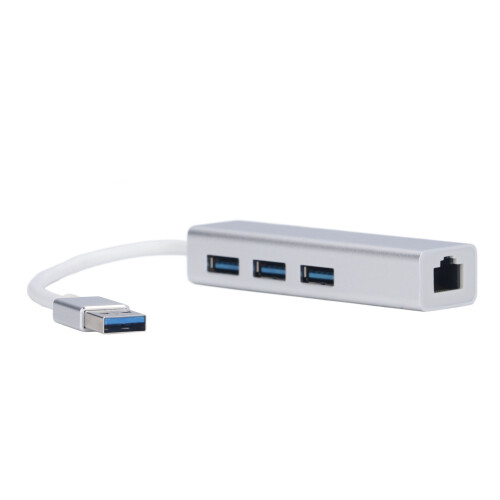 USB 3.0 to Ethernet Adapter 4-in-1 Hub for Desktop Laptop 2