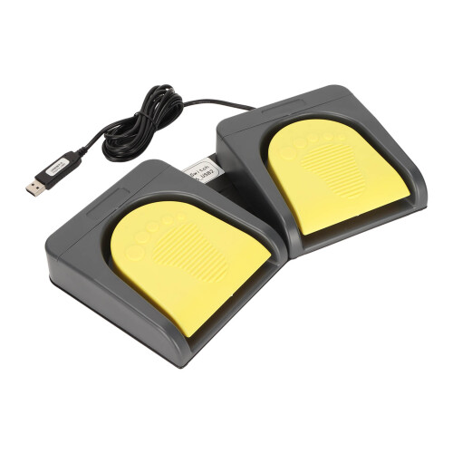 USB Double Foot Switch Two Pedal MIDI Controller HID Programmable 2