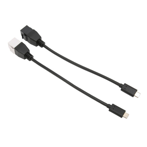 2pcs Type C Male to Female 5Gbps High Speed Adapter ABS 2