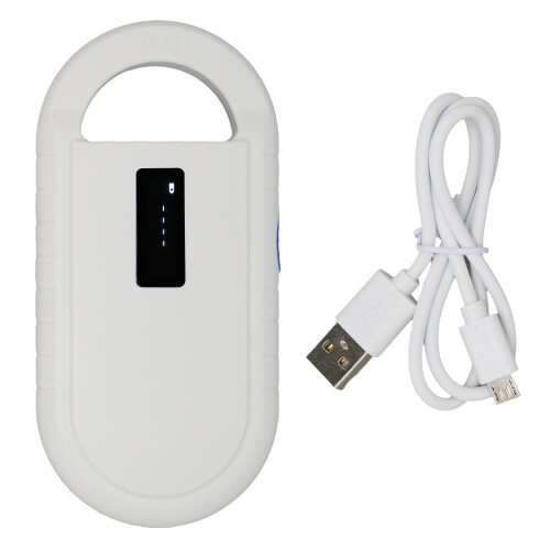 Handheld Pet Microchip Reader Rechargeable Backlit Display ID Scanner