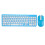 (Blue) 96 Key Wireless Keyboard Mouse Combo 10M Fade Resistant Blue 1