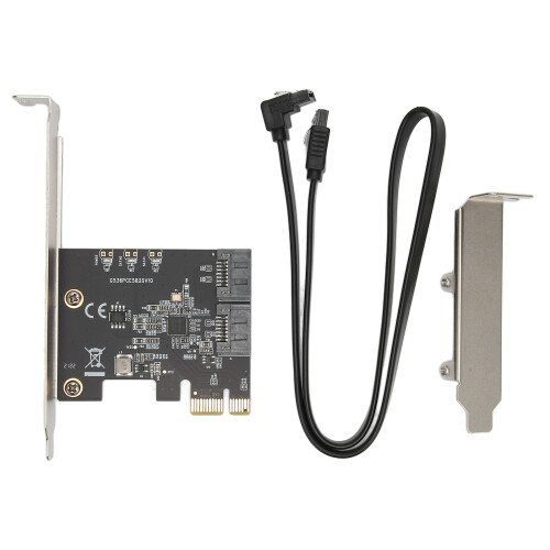 PCIe to SATA Expansion Card 6Gbps 2 SATA3.0 for Desktop