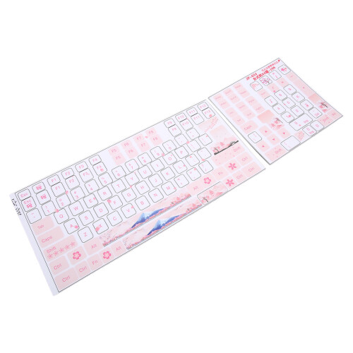 Universal Clear Keyboard Stickers 84-108 Keys 1