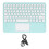 (Green) Wireless Touch Keyboard Round Keycaps Ultra Thin Ergonomic Green 1