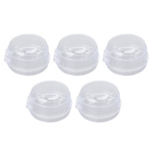 Heat Resistant Child Proof Gas Stove Knob Cover Transparent White