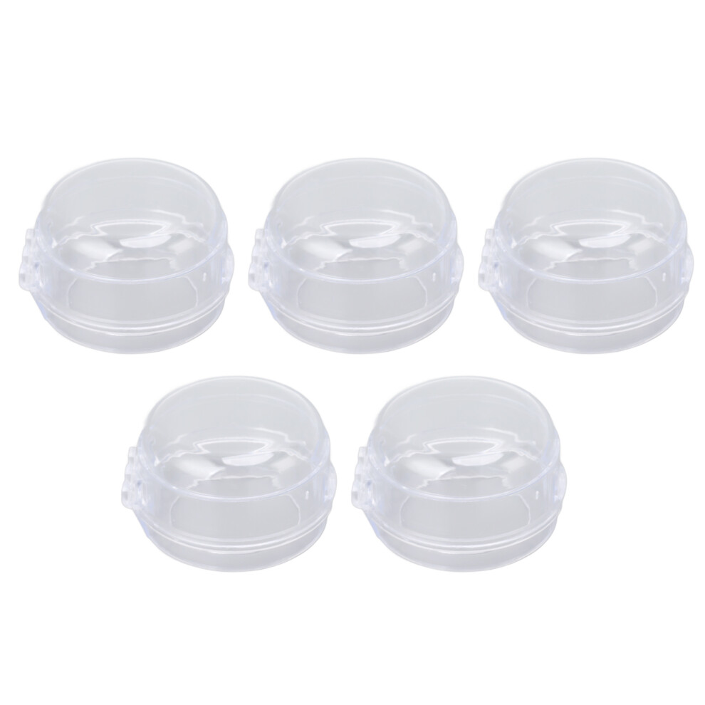 Heat Resistant Child Proof Gas Stove Knob Cover Transparent White