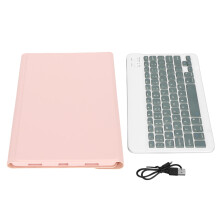 (Pink) Mini Wireless Keyboard 11.5in Quiet Waterproof Ultrathin Pink