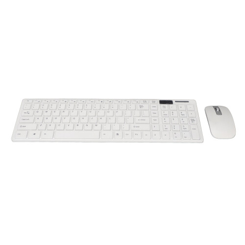 Wireless Keyboard Mouse Combo 2.4G Ultra Thin 1600dpi 78 Keys 2