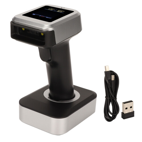 3-in-1 Bluetooth Barcode Scanner 2.4GHz Wireless with Screen
