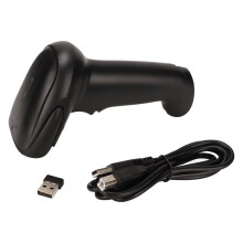 Bluetooth Barcode Scanner 2.4GHz Wireless Wired Black Shop Warehousing