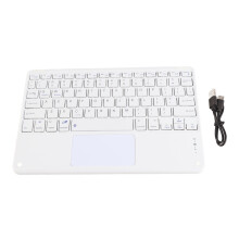 (Dark Green) Bluetooth Keyboard Touchpad 78 Keys Ultra Slim Wireless White