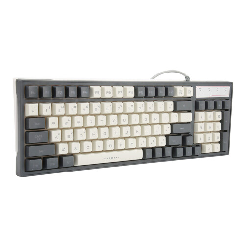 Gaming Keyboard RGB LED Backlight Mechanical Waterproof 96 Keys USB 2