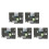 5pcs Label Tape for Ptouch PT D210 12mm Black 1