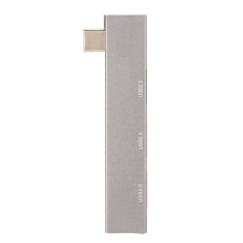 3-in-1 USB-C Docking Station USB3.0 2xUSB2.0 5Gbps Aluminum