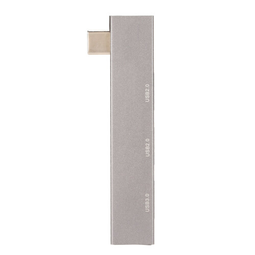 3-in-1 USB-C Docking Station USB3.0 2xUSB2.0 5Gbps Aluminum