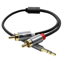3.5mm to RCA Cable 9.8ft Gold Plated PVC Anti Bending