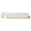 68-Key Wireless Keyboard Mouse Combo 2.4GHz Retro Beige for Laptop 5
