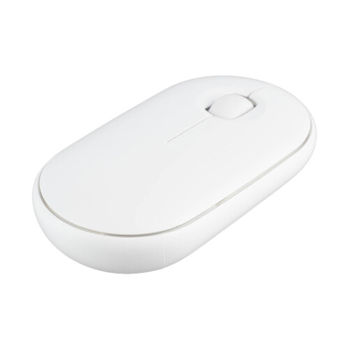 Wireless Mouse White 2.4G BT Ultra Slim Silent Optical Office Mouse 2