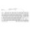 (Blue) Gaming Keyboard USB Round 87 Keys Backlit Ergonomic Mechanical White 1