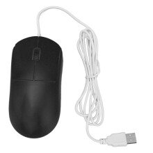 (Pink) Wired Mouse Optical 1200DPI USB Ergonomic Black