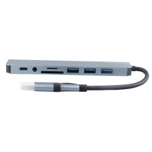 Type C Hub 8in1 USB3.0 Aluminium Docking Station for Phone Laptop