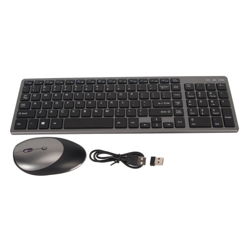 Keyboard Mouse Combo 2.4G Wireless Rechargeable 102 Keys