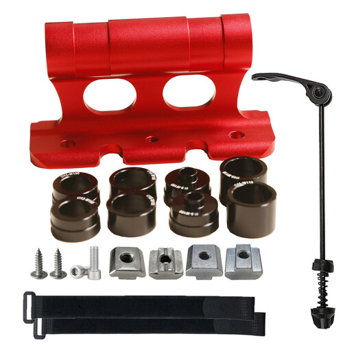 Quick-Install Front Fork Mount Rack - Durable Rust-Resistant Alloy 2